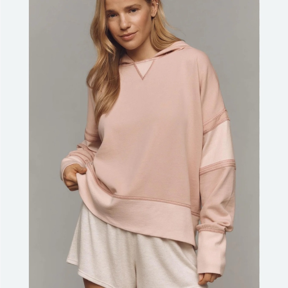 Daily Practice Boxy Women's Pink Hoodie Medium